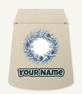 Frosted Blue Winter Wreath Personalised Santa Sack