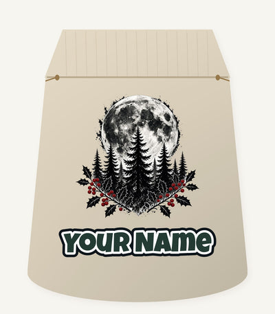 Full Moon Over Pines Personalised Santa Sack