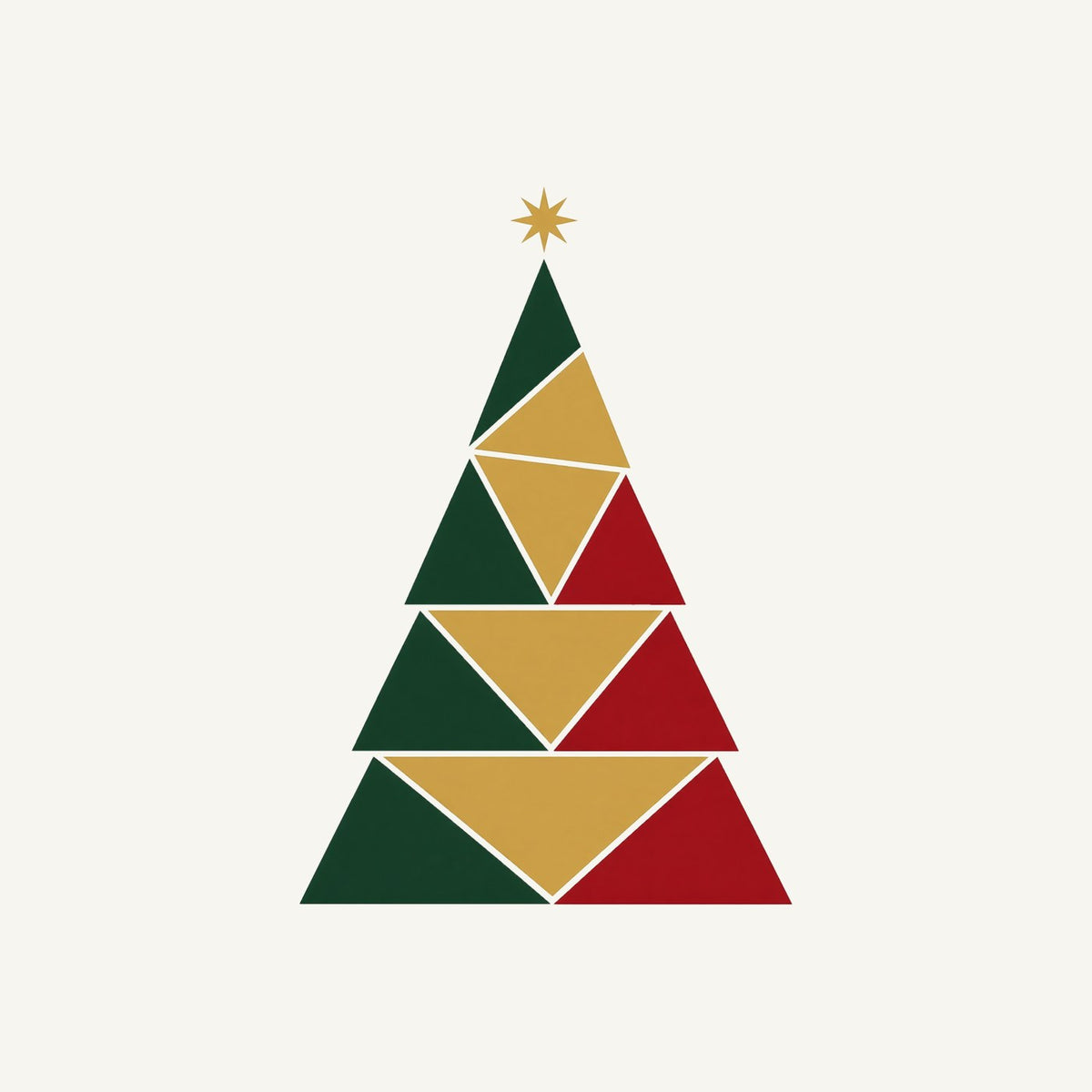 Geometric Christmas Tree Personalised Christmas T-Shirt and Hoodie
