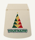 Geometric Christmas Tree Personalised Santa Sack