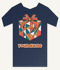 Geometric Gift Box Personalised Kids Tee and Baby Bodysuit