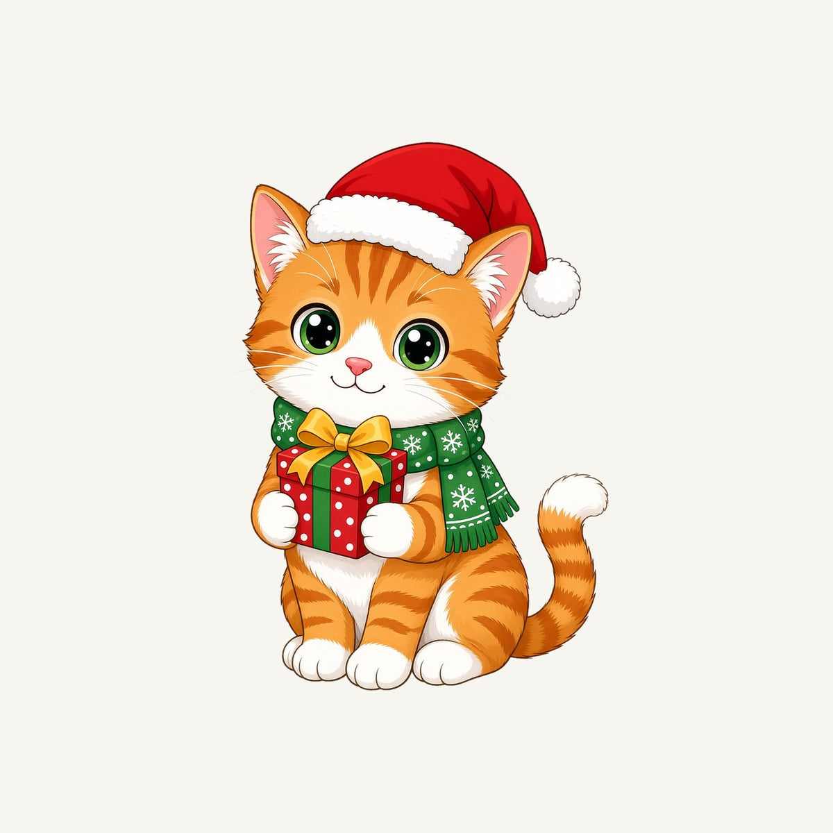 Ginger Cat Christmas Gift Personalised Christmas Dog Bandana