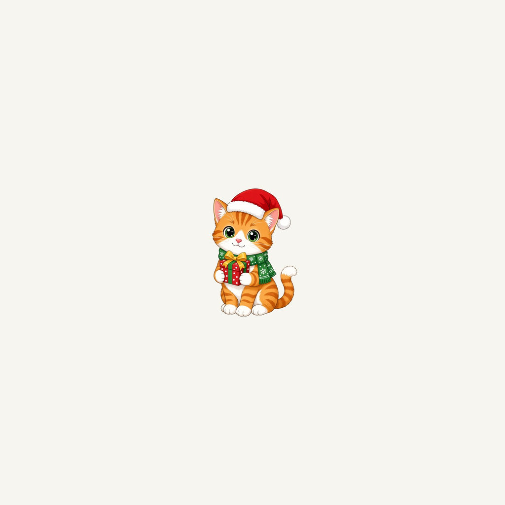 Ginger Cat Christmas Gift Personalised Beach Towel