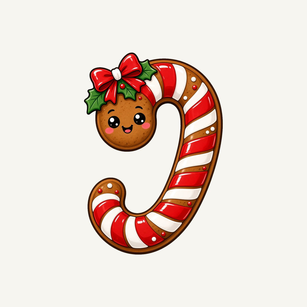 Gingerbread Candy Cane Biscuit Personalised Kids Tee and Baby Bodysuit