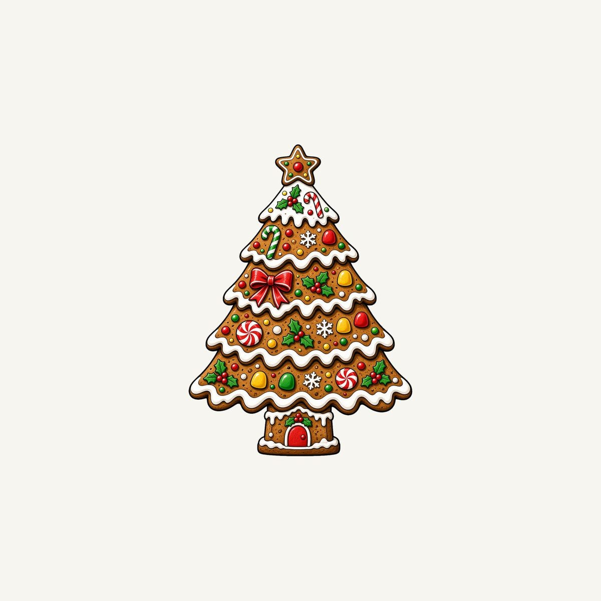 Gingerbread Christmas Tree Biscuit Personalised Christmas Mug