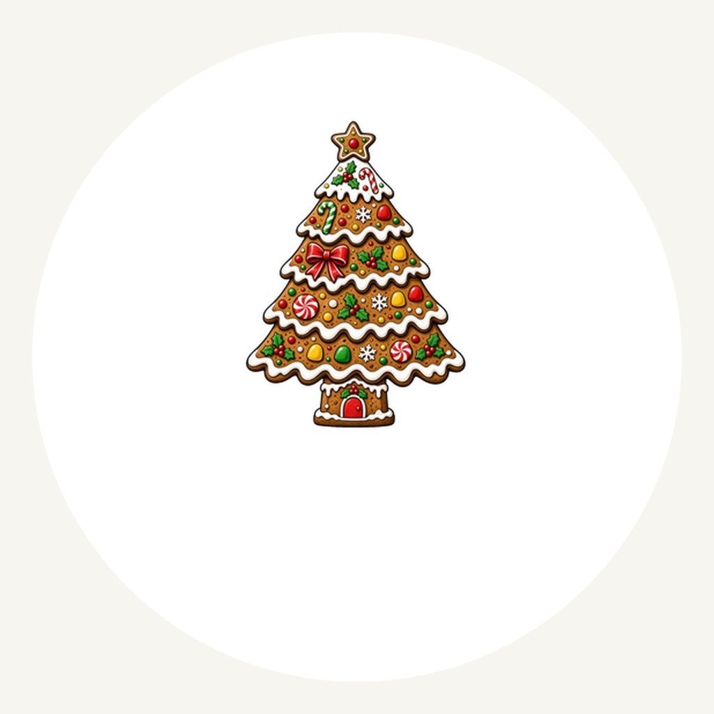 Gingerbread Christmas Tree Biscuit Personalised Pewter Christmas Ornament