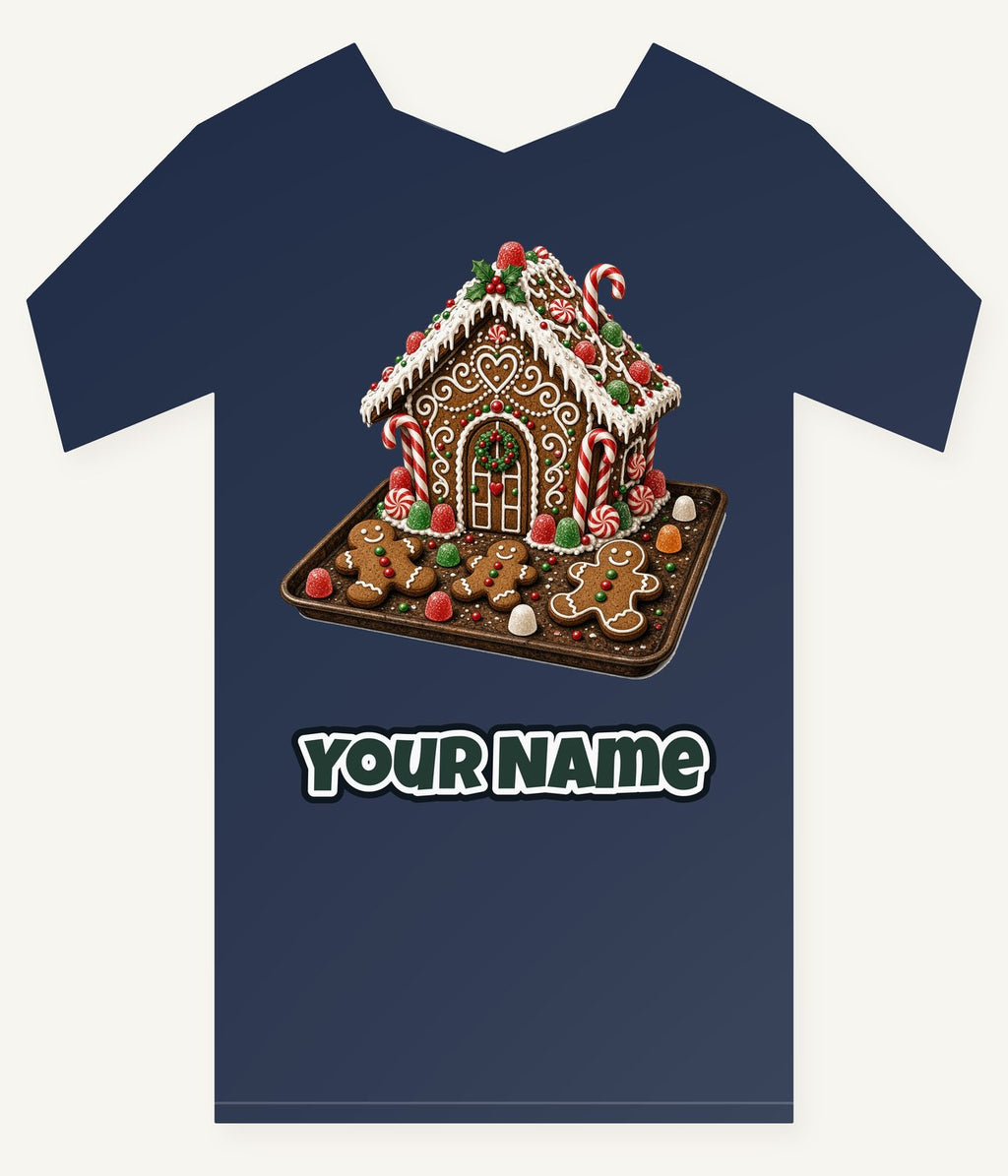 Gingerbread Cookie Tray Personalised Kids Tee and Baby Bodysuit