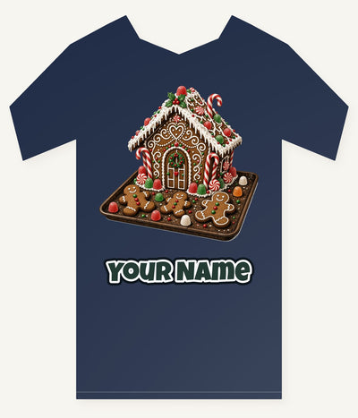 Gingerbread Cookie Tray Personalised Kids Tee and Baby Bodysuit