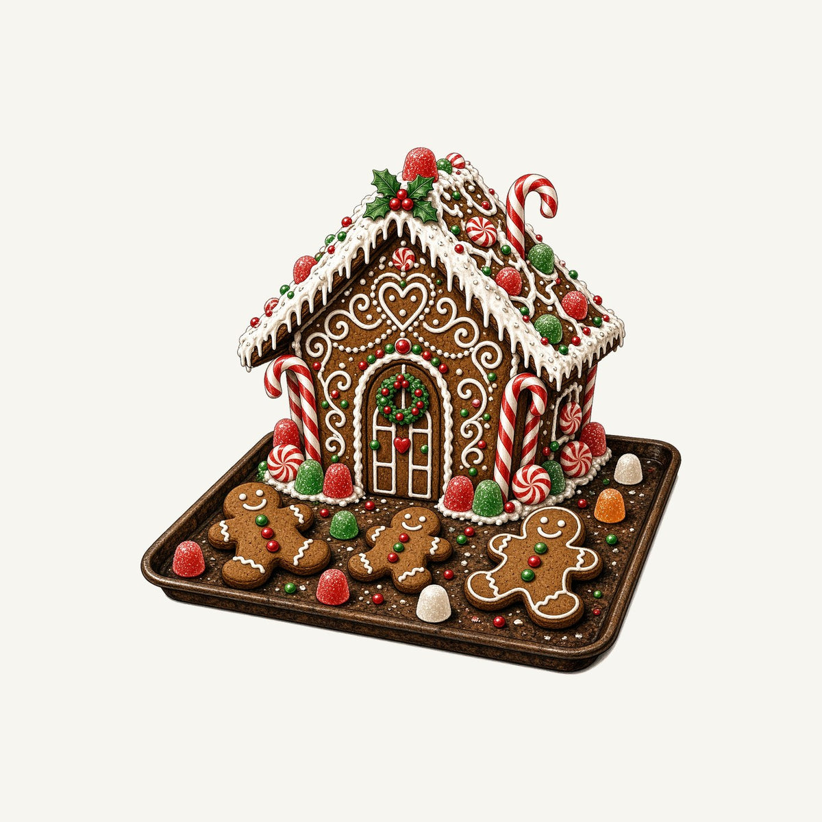 Gingerbread Cookie Tray Personalised Kids Tee and Baby Bodysuit