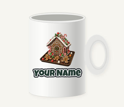 Gingerbread Cookie Tray Personalised Christmas Mug
