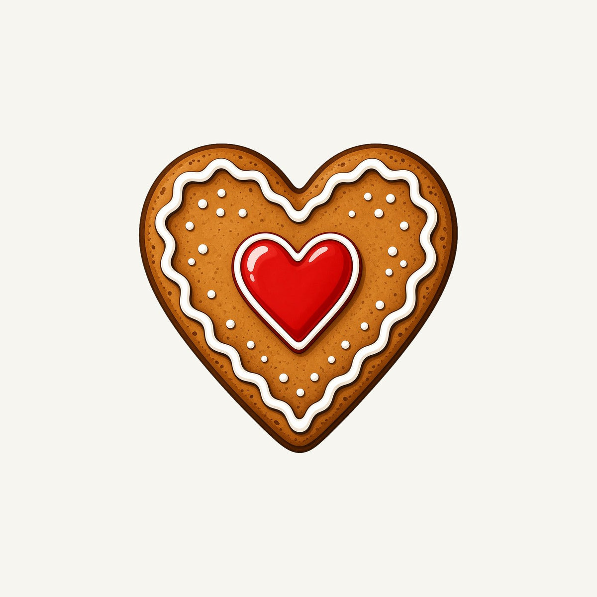 Gingerbread Heart Biscuit Personalised Christmas Mug