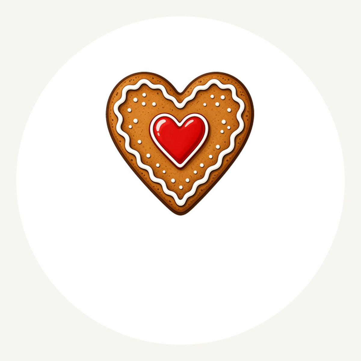 Gingerbread Heart Biscuit Personalised Pewter Christmas Ornament