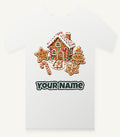 Gingerbread House and Cookies Personalised Christmas T-Shirt and Hoodie