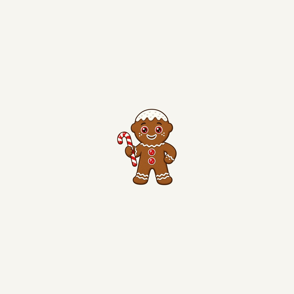 Gingerbread Man Candy Cane Personalised Beach Towel