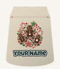 Gingerbread Men and Candy Canes Personalised Santa Sack