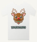 Gingerbread Reindeer Cookie Personalised Christmas T-Shirt and Hoodie