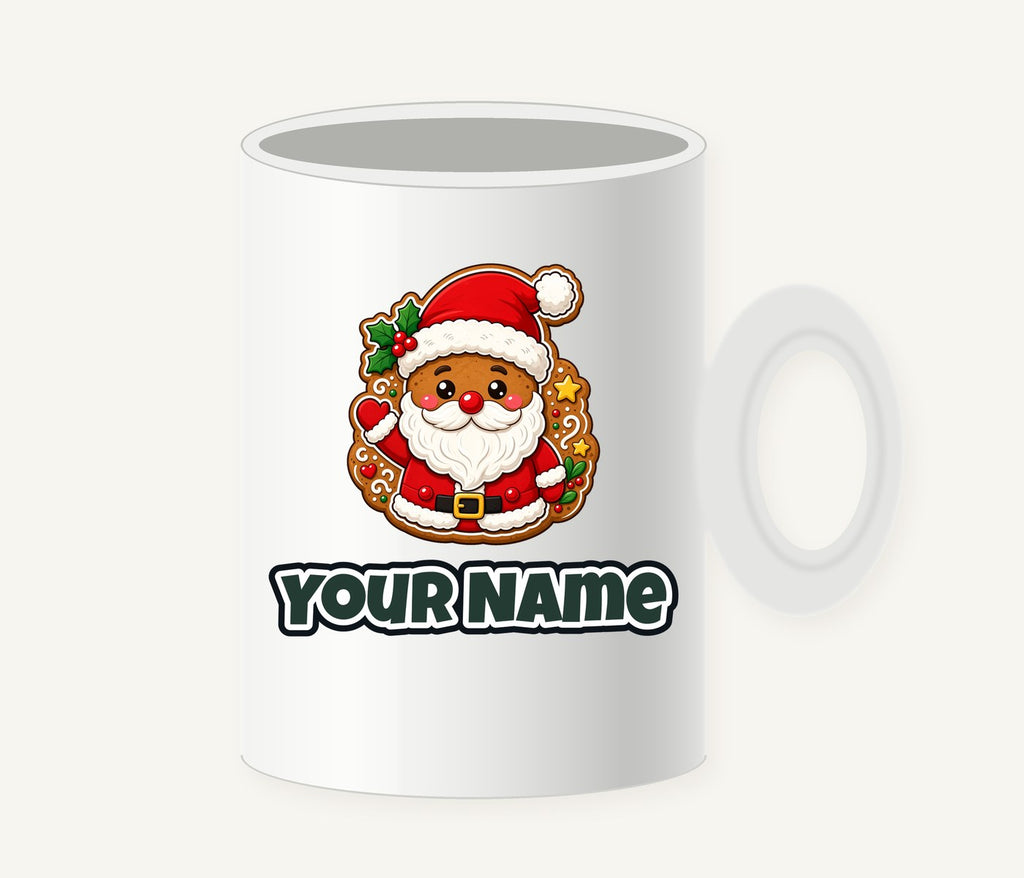 Gingerbread Santa Biscuit Personalised Christmas Mug