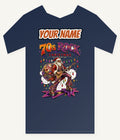 Glam Rock Santa Personalised Kids and Baby Christmas Tee