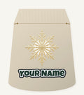 Gold Filigree Snowflake Personalised Santa Sack