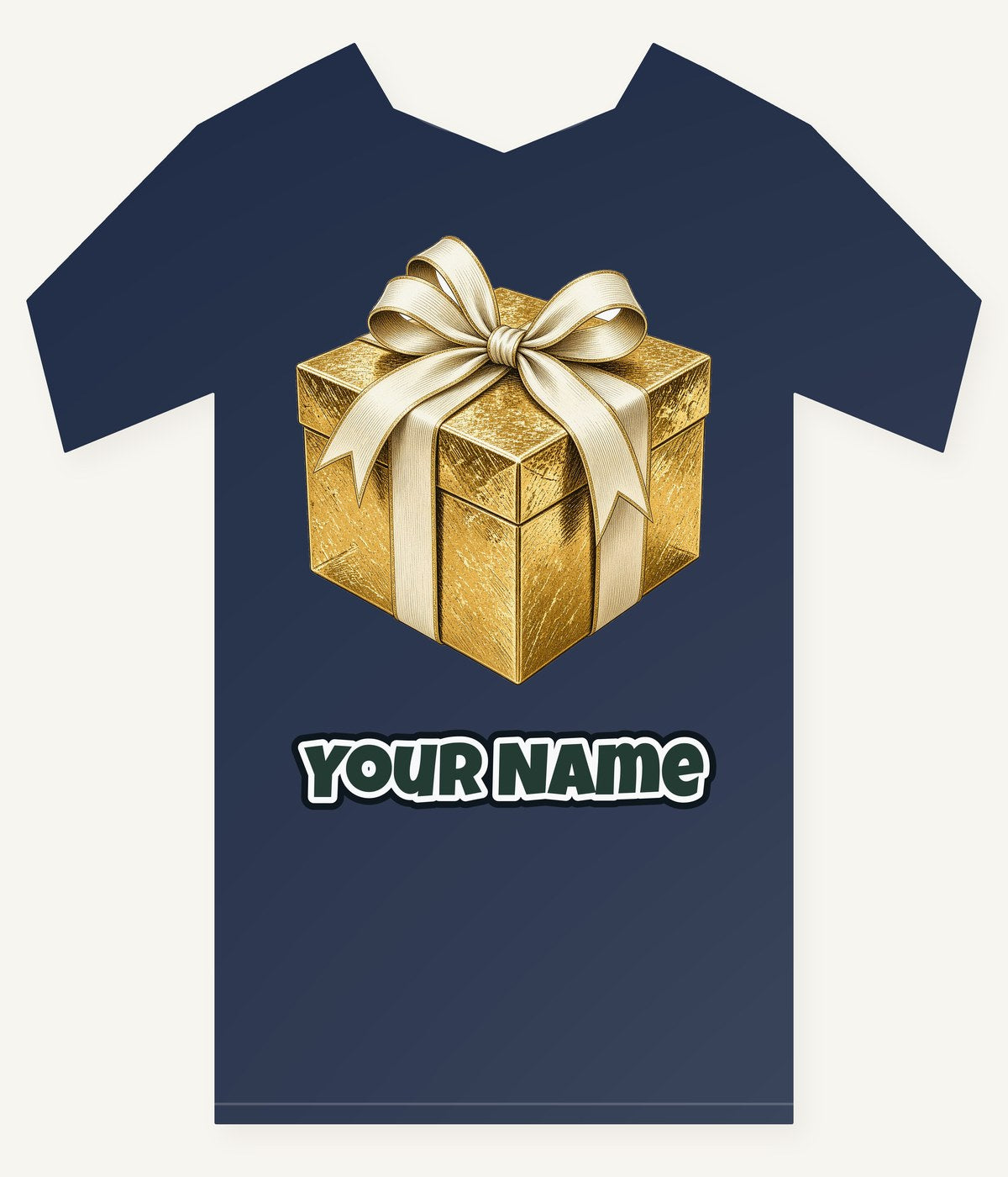 Gold Foil Gift Box Personalised Kids Tee and Baby Bodysuit