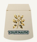 Gold Holly Sprig Personalised Santa Sack