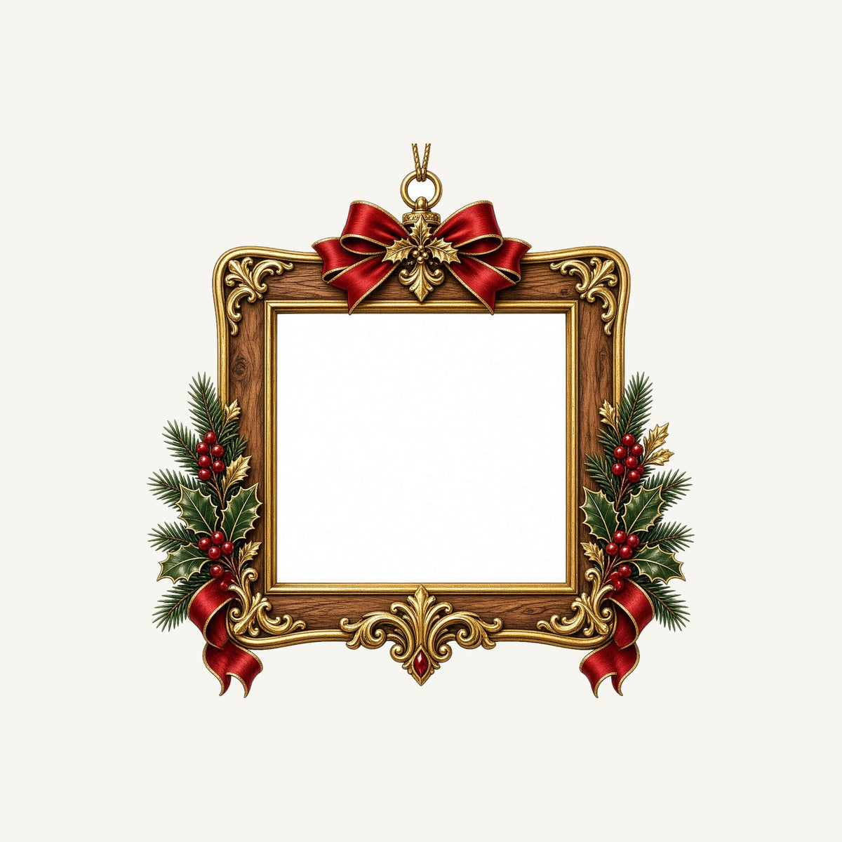 Gold Photo Frame Ornament Personalised Kids Tee and Baby Bodysuit