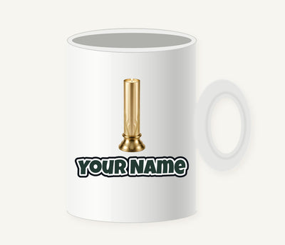 Gold Pillar Candle Personalised Christmas Mug