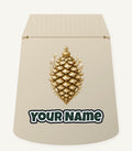 Gold Pinecone Ornament Personalised Santa Sack