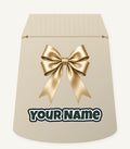 Gold Satin Ribbon Bow Personalised Santa Sack