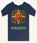 Gold Star With Holly Personalised Kids Tee and Baby Bodysuit
