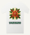 Gold Star With Holly Personalised Christmas T-Shirt and Hoodie