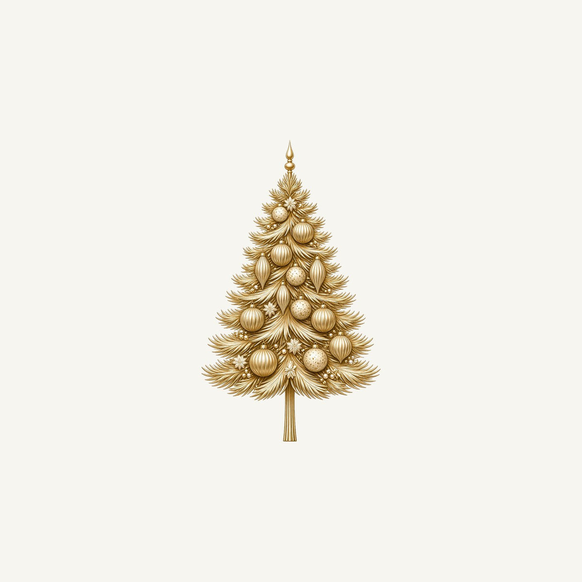 Golden Christmas Tree Personalised Christmas Mug