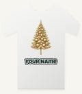 Golden Christmas Tree Personalised Christmas T-Shirt and Hoodie