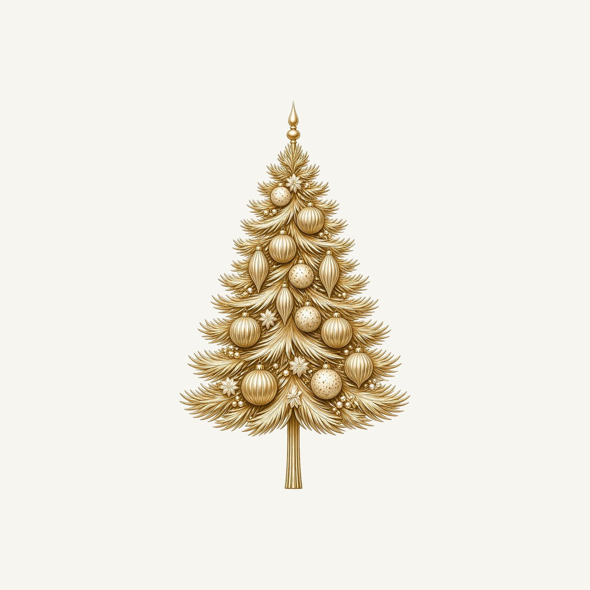 Golden Christmas Tree Personalised Christmas T-Shirt and Hoodie