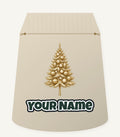 Golden Christmas Tree Personalised Santa Sack