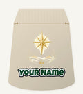 Golden Nativity Star Personalised Santa Sack