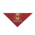Golden Retriever personalised Christmas pet bandana, tie-on style