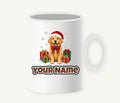 Golden Retriever Christmas Personalised Christmas Mug