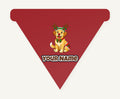 Golden Retriever Reindeer Dog Personalised Christmas Dog Bandana