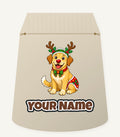 Golden Retriever Reindeer Dog Personalised Santa Sack