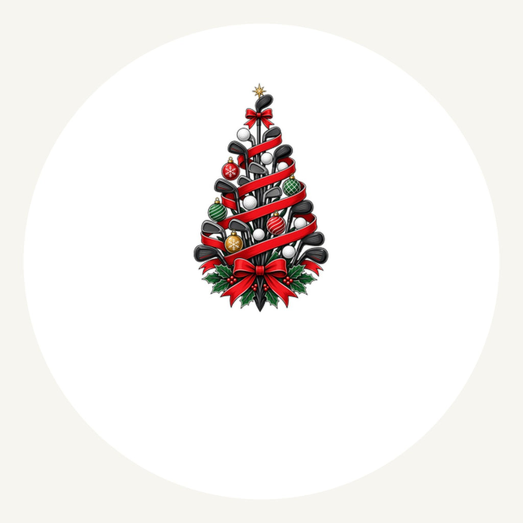 Golf Club Christmas Tree Personalised Pewter Christmas Ornament
