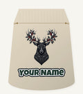 Gothic Black Stag Head Personalised Santa Sack