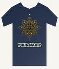 Gothic Gold Star Personalised Kids Tee and Baby Bodysuit