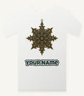 Gothic Gold Star Personalised Christmas T-Shirt and Hoodie