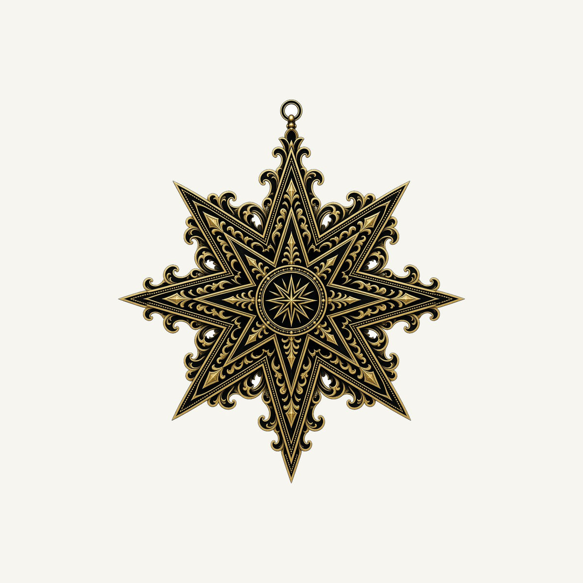 Gothic Gold Star Personalised Christmas T-Shirt and Hoodie