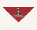 Greyhound personalised Christmas pet bandana, tie-on style