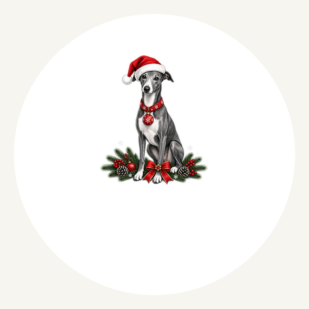 Greyhound Personalised Pewter Christmas Ornament
