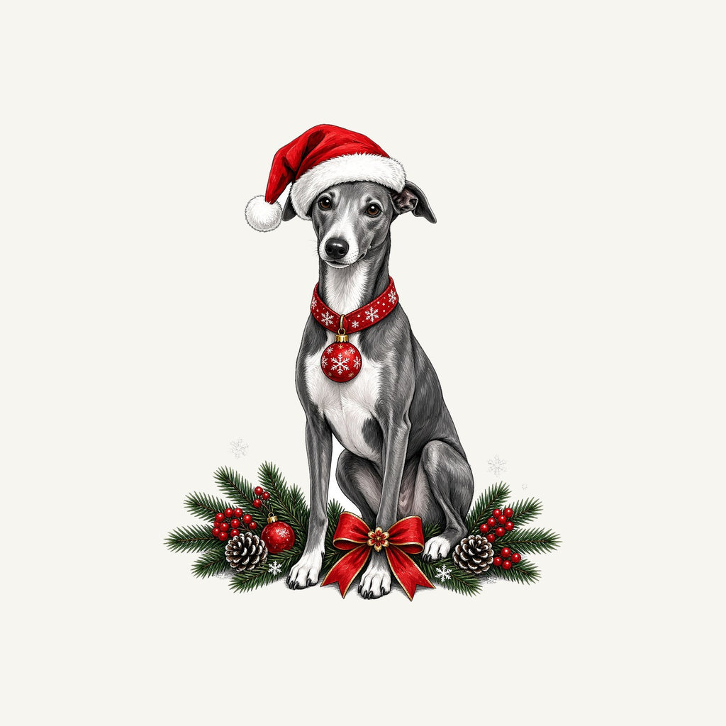 Greyhound Christmas Personalised Christmas T-Shirt and Hoodie