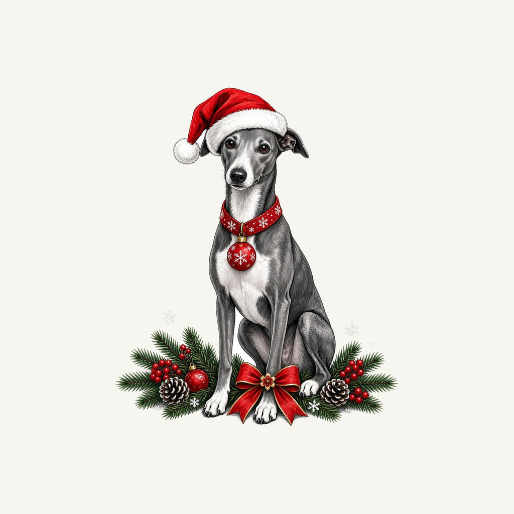 Greyhound Christmas Personalised Santa Sack
