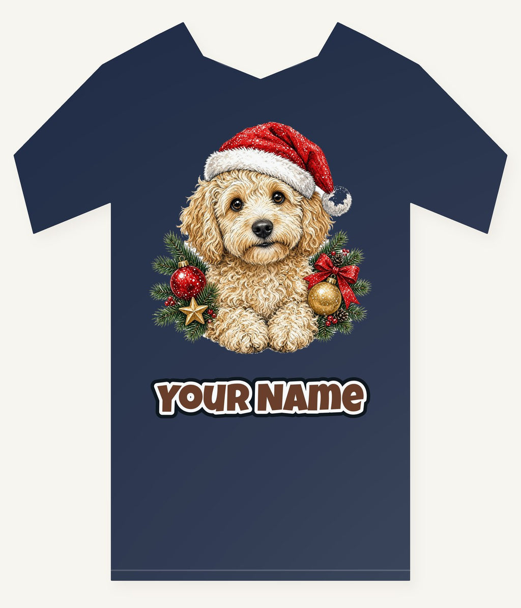 Groodle Christmas Personalised Kids Tee and Baby Bodysuit